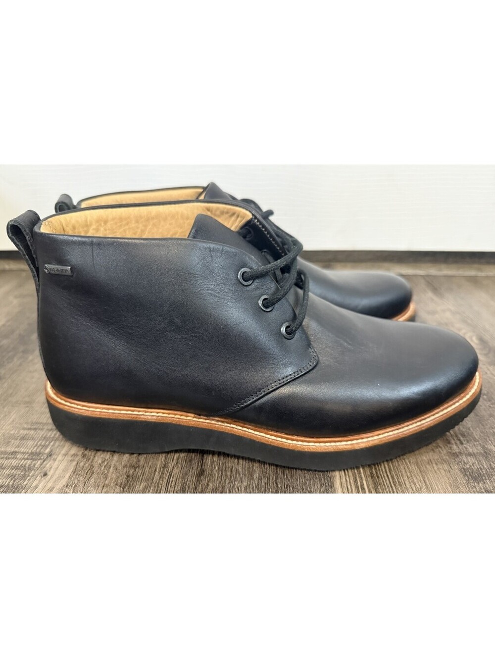 Samuel Hubbard Chukka Black Leather Boots Gore-tex Size US 7 M Men's